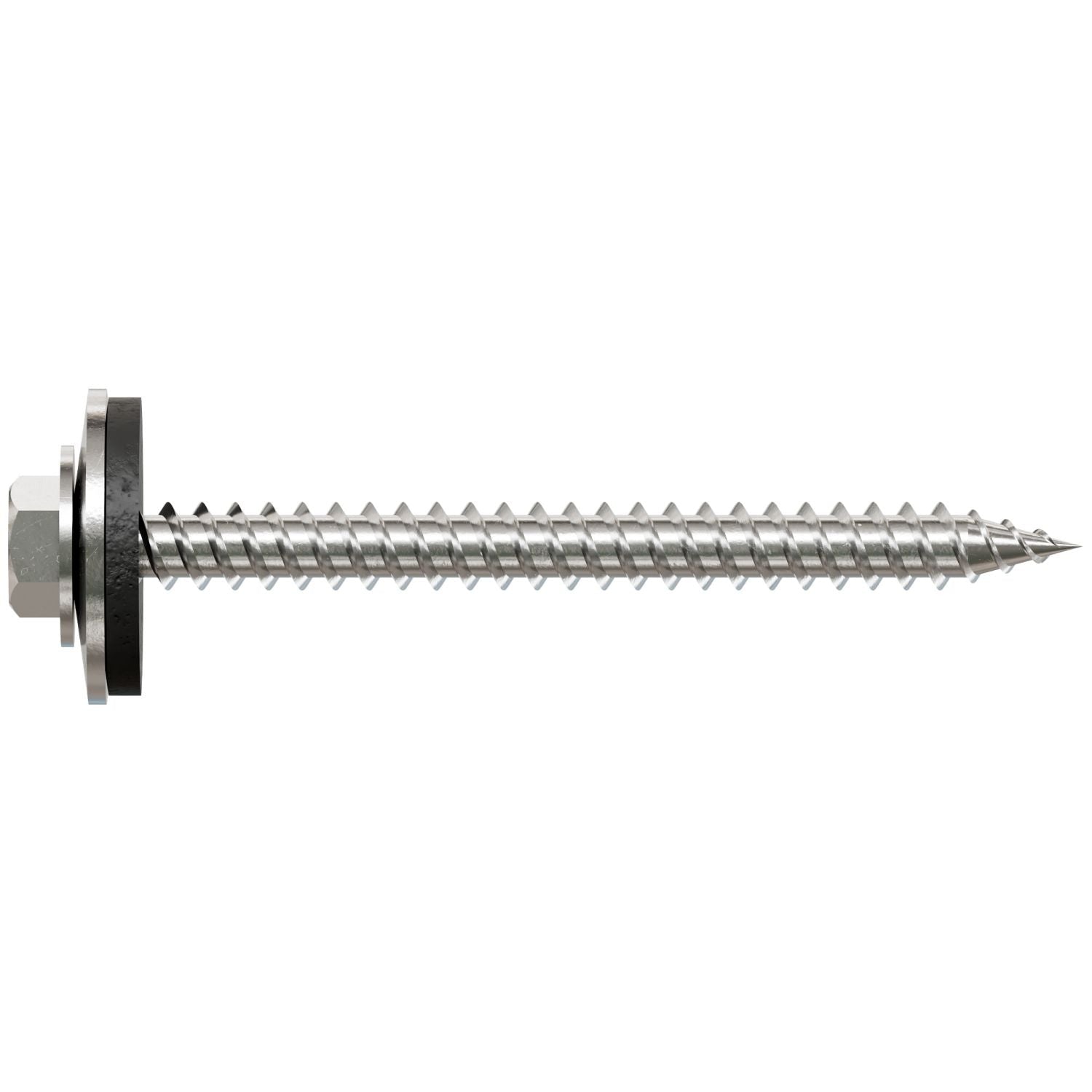 Simpson Strong-Tie T09200HWAC Metal-Panel Screw with EPDM Washer, #9 x 2-in. Hex Head, Type 316, 100-Pack