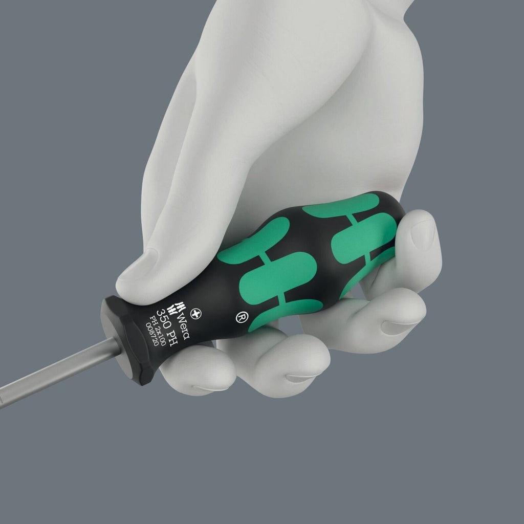 Wera 810/1 Bitholding Screwdriver With Retaining Ring, 1/4-in.x120-mm.