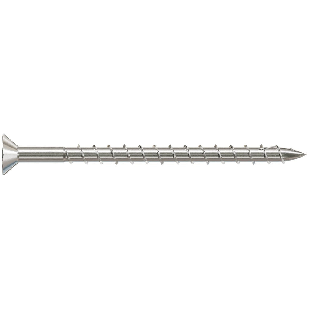 Simpson Strong-Tie T08250WPFB Deck-Drive DWP WOOD SS Screw, #8 x 2-1/2-in. T-20, Flat Head, Type 316, 1750-Pack