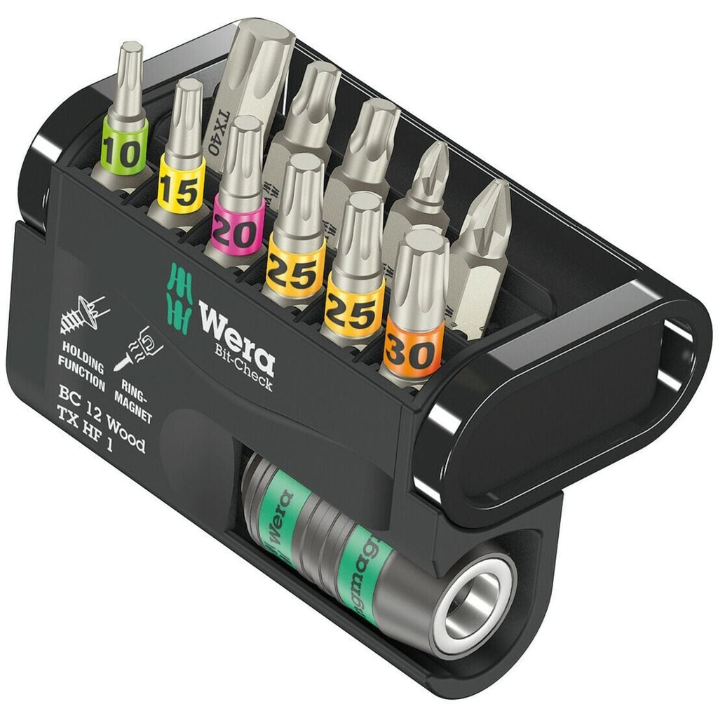 Wera Bit-Check 12 Wood Torx Hf 1, 12-Pieces
