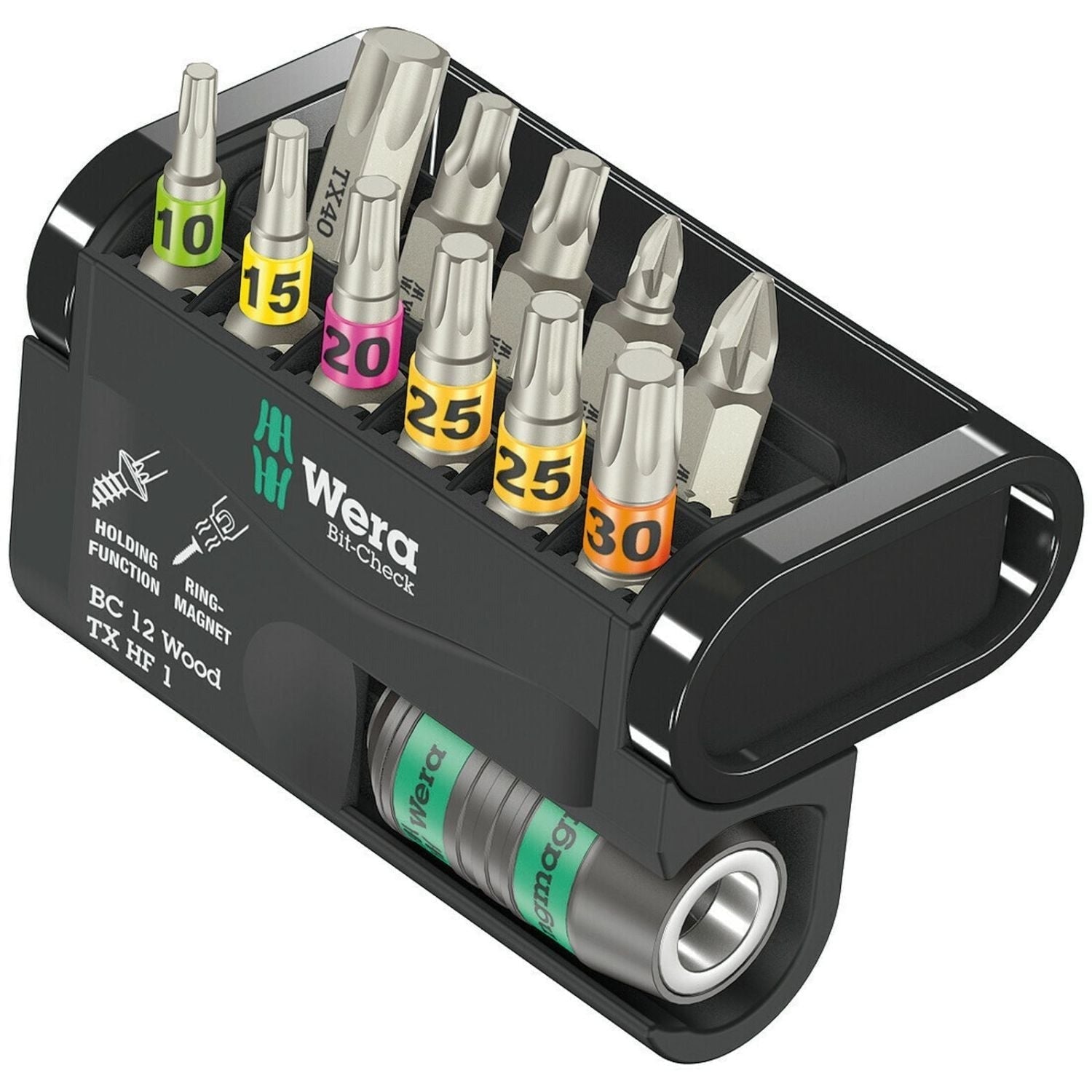 Wera Bit-Check 12 Wood Torx Hf 1, 12-Pieces