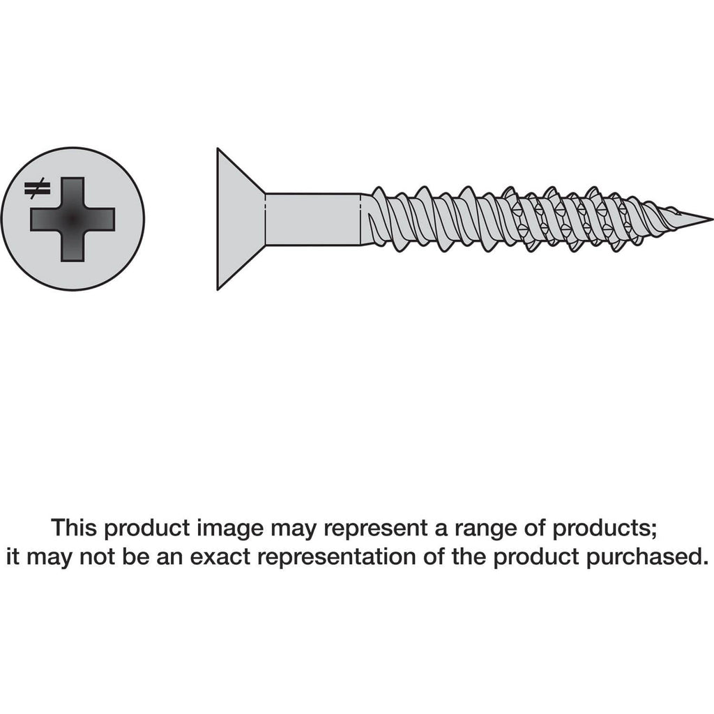Simpson Strong-Tie T10J200FX-RP8 Marine Screw, Flat Head, #10 x 2-in. #2 Phillips Drive, Type 316, 8-Pack