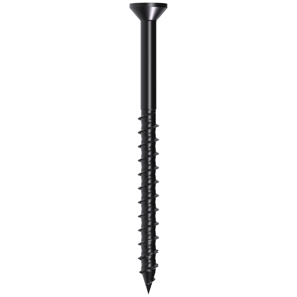 Simpson Strong-Tie TNTBL18234TF Titen Turbo, 3/16-in. x 2-3/4-in. 6-Lobe Flat-Head Concrete and Masonry Screw, Black, 100-Pack