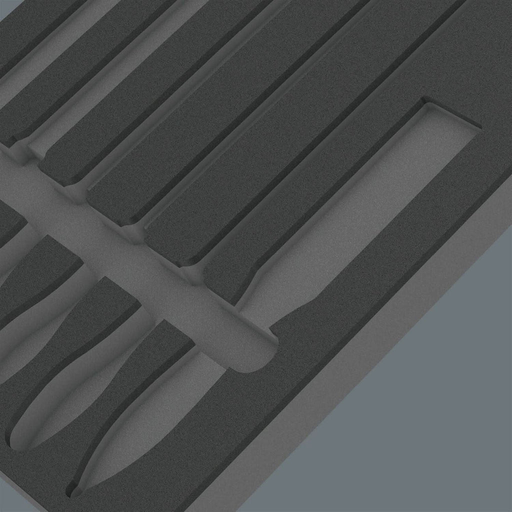 Wera 9883 Foam Insert Pferd File Set 1, Empty, 344x30x392-mm.