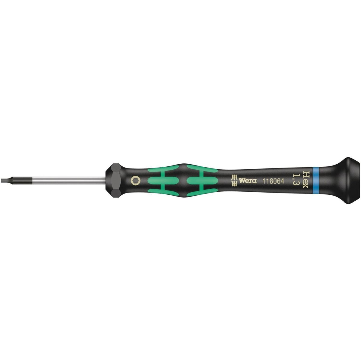 Wera 2054 Screwdriver For Hexagon Socket Screws For Electronic Applications, 0.9x40-mm.