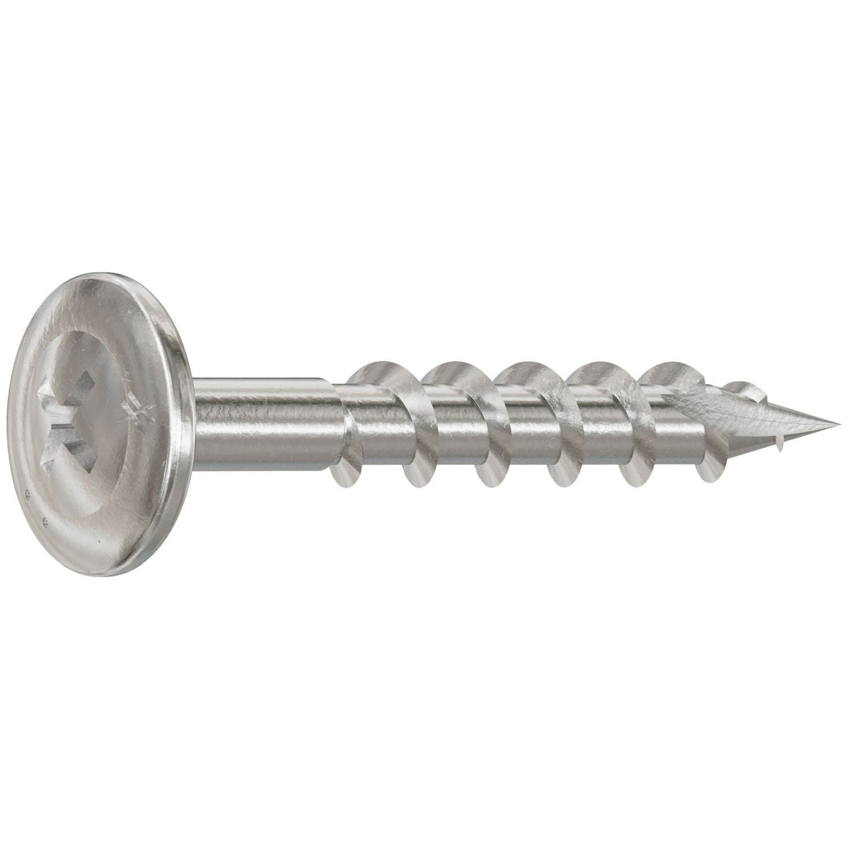Simpson Strong-Tie S08C125KQC Wire-Lath Modified Truss-Head Screw, #8 x 1-1/4-in., #2 Phillips Head, Type 305, 100-Pack