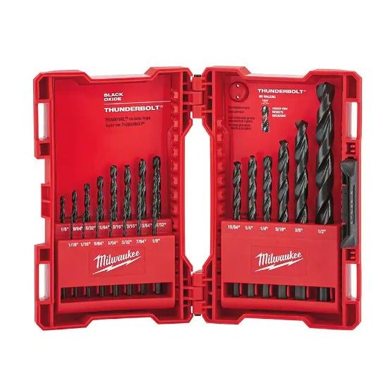 Milwaukee 48-89-2801 21-Piece Thunderbolt Black Oxide Drill Bit Set