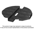 Simpson Strong-Tie PBV10PC PBV 10-in. Black Powder-Coated Hidden Standoff Post Base for Viga Post