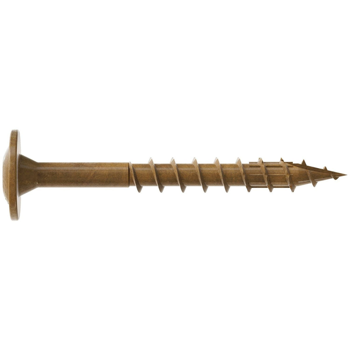 Simpson Strong-Tie CBT08112MB Wafer-Head Construction Screw, #8 x 1-1/2-in. T20, Quik Guard, Tan, 4000-Pack