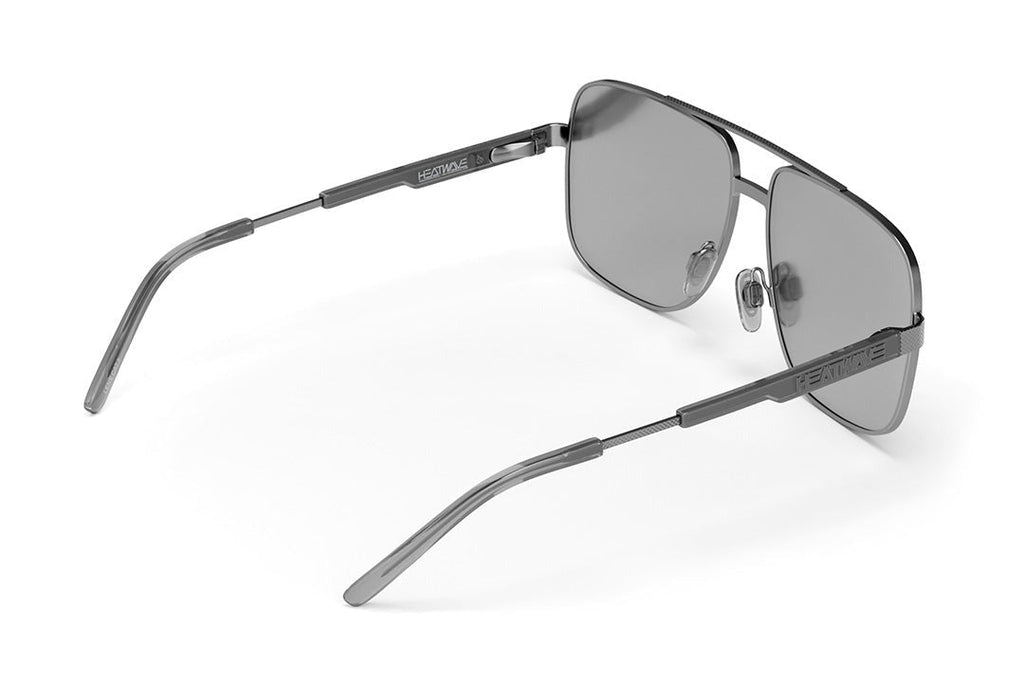 Heat Wave Nimitz Gun Metal Frame SILVER Lens Sunglasses