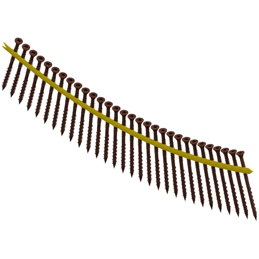 Simpson Strong-Tie DSVR3S Deck-Drive DSV WOOD Screw (Collated), #10 x 3-in. T25 6-Lobe, Red, 1000-Pack