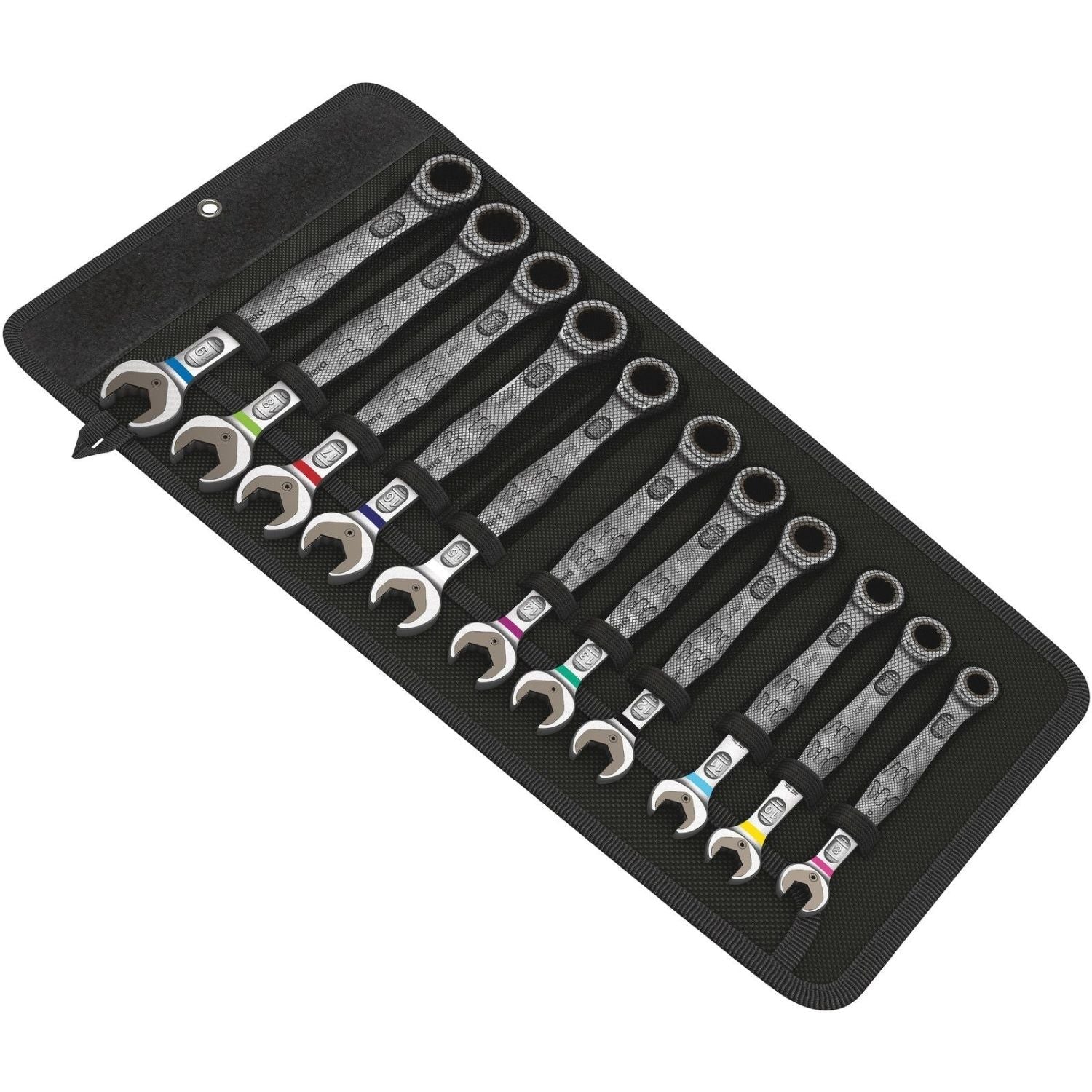 Wera 6000 Joker 11 Set 1 Ratcheting Combination Wrenches Set, 11-Pieces