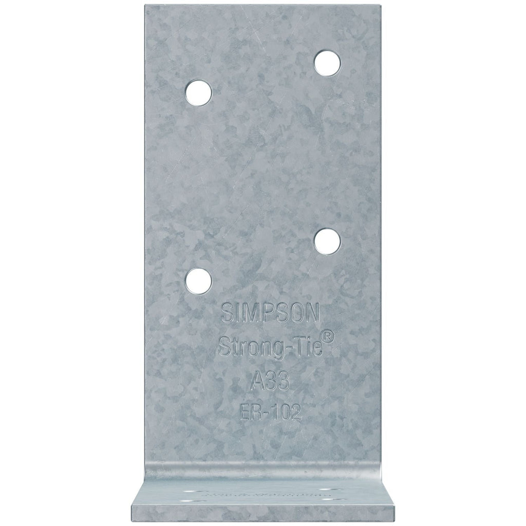 Simpson Strong-Tie A33 3-in. x 3-in. x 1-1/2-in. Galvanized Angle
