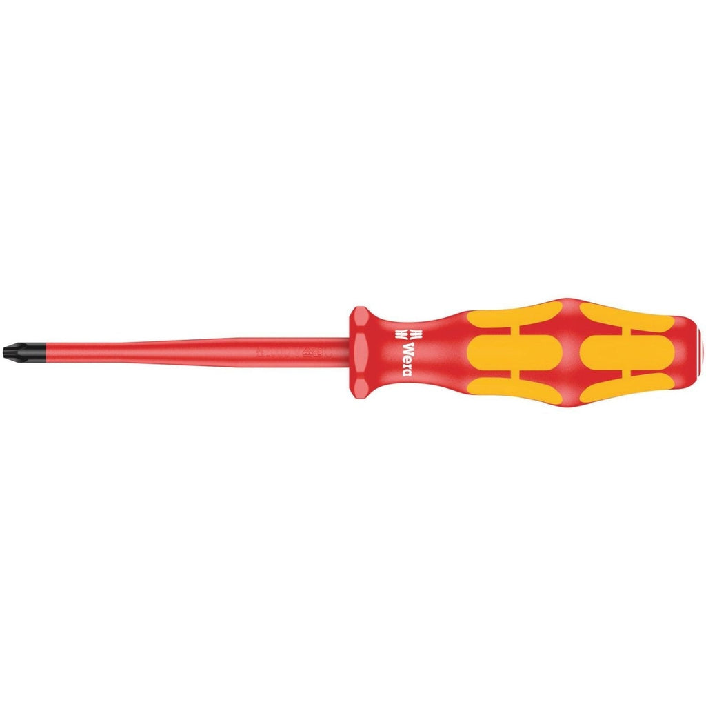 Wera 162 Iss Ph VDE Insulated Screwdriver With Reduced Blade Diameter For Phillips Screws, Ph 1x80-mm.