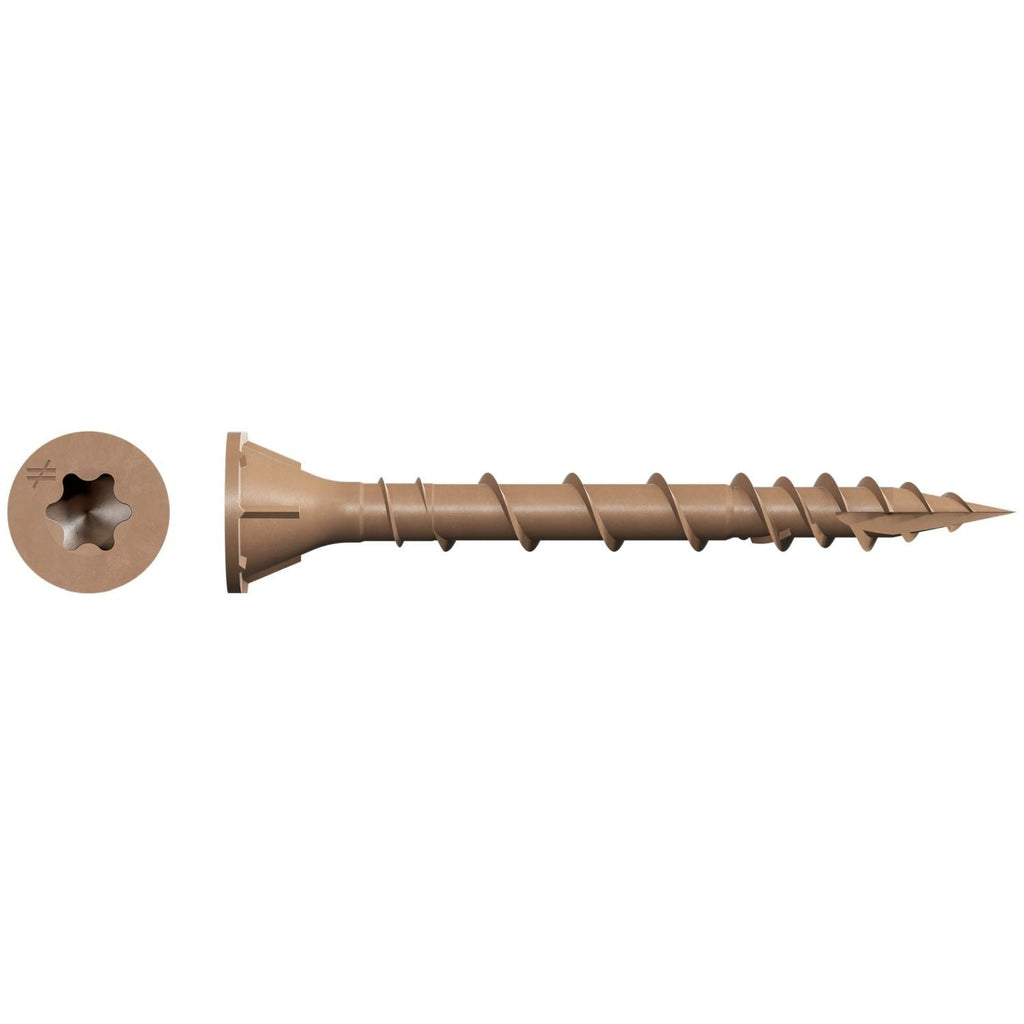 Simpson Strong-Tie HCKDSVT158S Deck-Drive DSV WOOD Screw (Collated), #8 x 1-5/8-in. T25 6-Lobe, Tan, 1000-Pack
