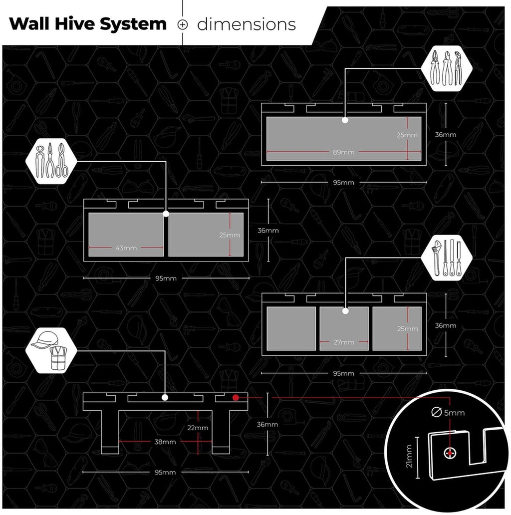 StealthMounts Wall Hive System Set , 4-Pack