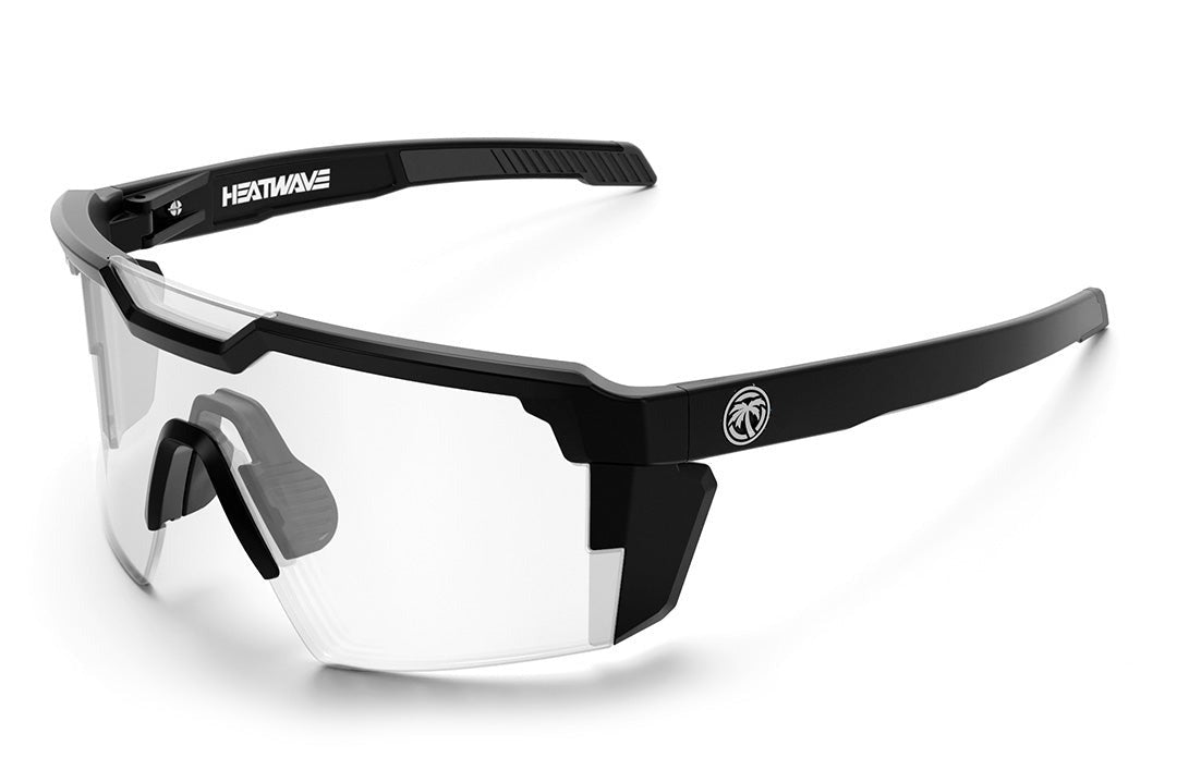 Heat Wave Future Tech Black Frame Clear Lens Z87+ Sunglasses