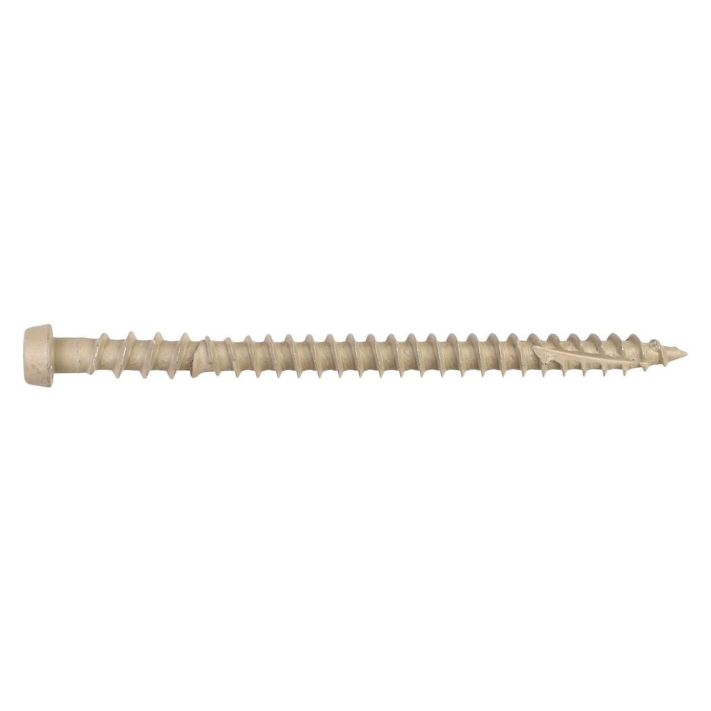 Simpson Strong-Tie DCU234TN02R350 Deck-Drive DCU COMPOSITE Screw, #10 x 2-3/4-in. T20, Quik Guard, Tan 02, 350-Pack