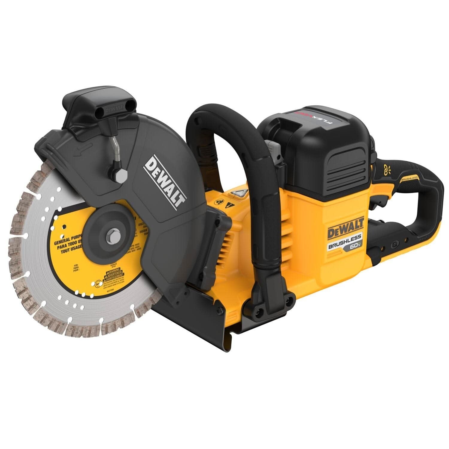 DeWalt DCS692X2 FLEXVOLT 60V MAX Brushless 9" Cut-off Saw 9.0Ah Kit