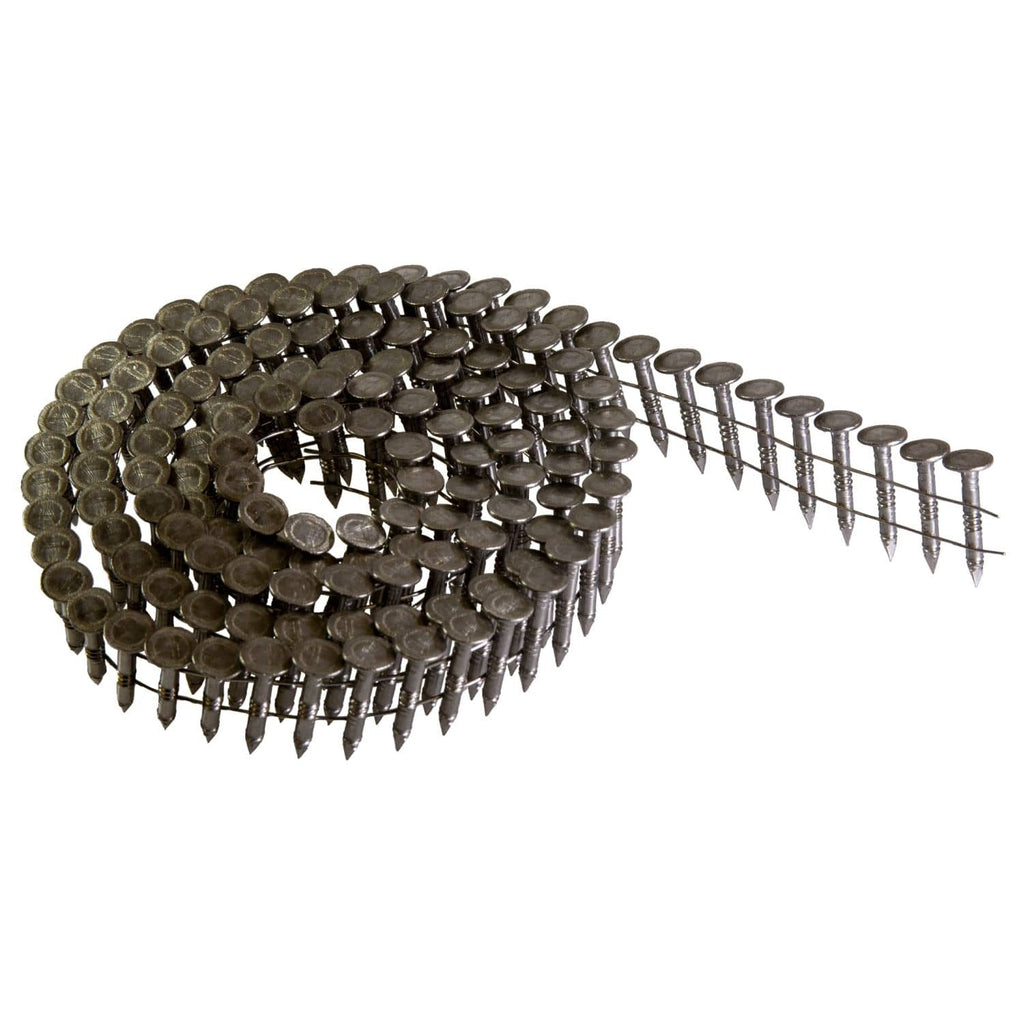 Simpson Strong-Tie T11A100RNJ 15° Wire Coil, Full Round Head, Ring-Shank Roofing Nail, 1-in. Type 316, 3600-Pack
