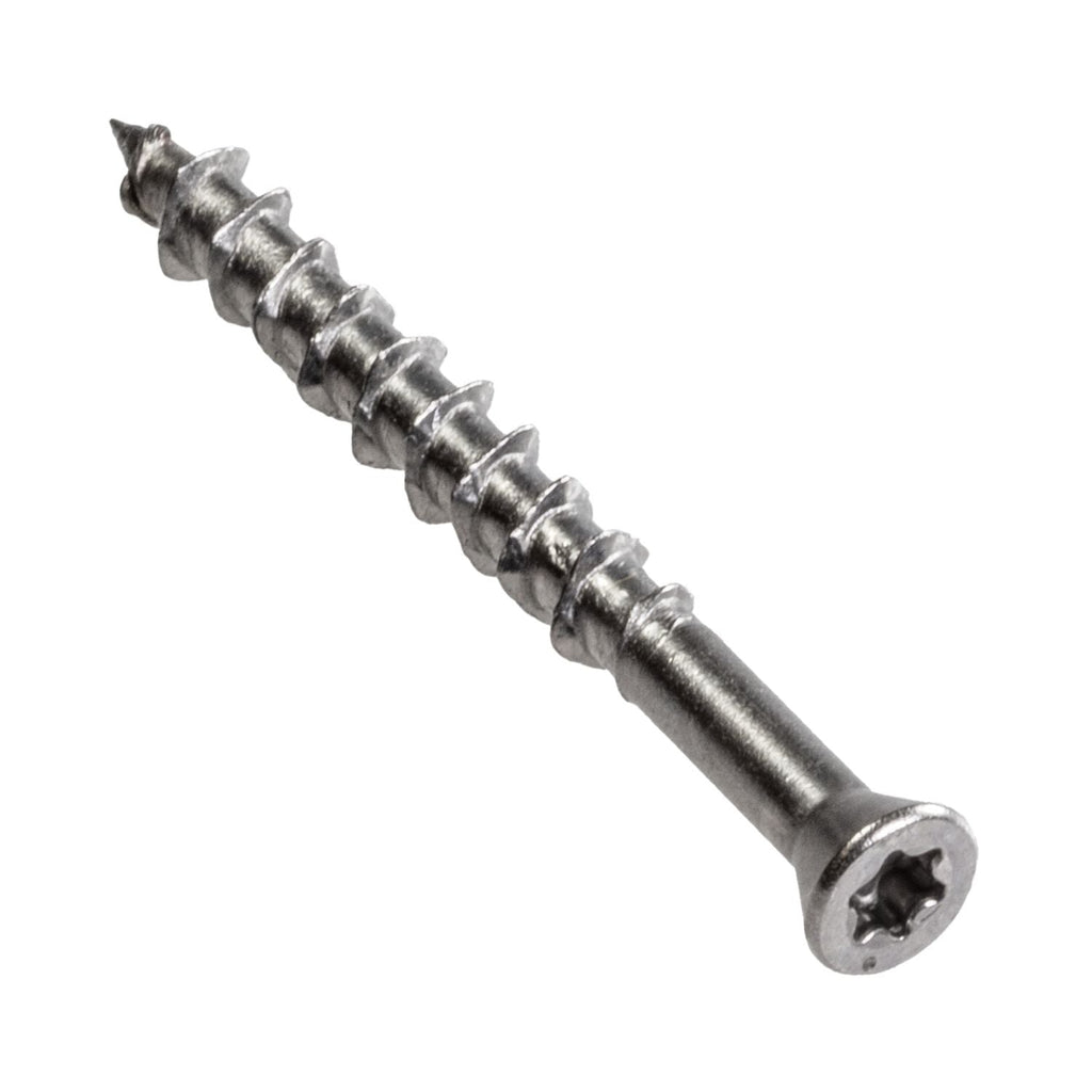 Simpson Strong-Tie T07162WP1 Deck-Drive DWP WOOD SS Screw, #7 x 1-5/8-in. T-15, Trim Head, Type 316, 1-lb.