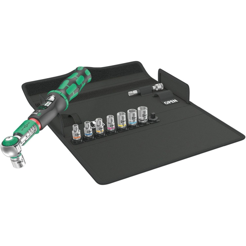 Wera Safe-Torque A 1 Set 1, 1/4-in. Square Head Drive, 2-12 Nm, 10-Pieces