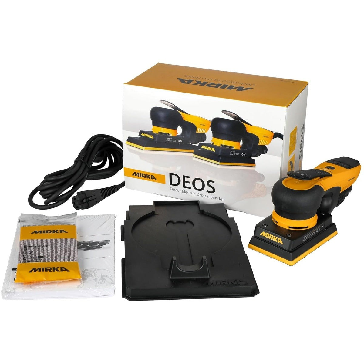Mirka DEOS 110V 3-in. x 5-in. Corded Orbital Sander with Dust Extraction