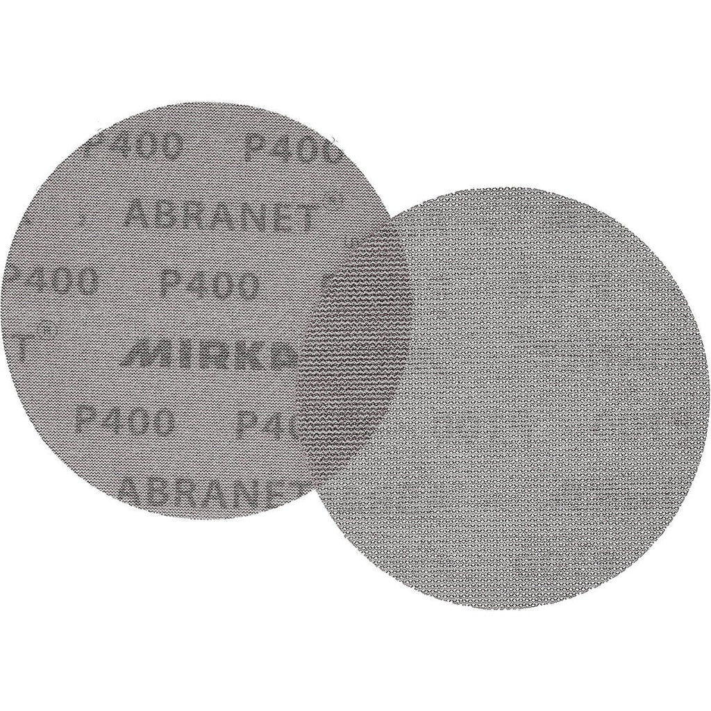 Mirka Abranet 6-in. P400 Hook and Loop Sanding Discs 10-Pack Dust-Free Mesh for Orbital Sanders (9A-241-400RP)