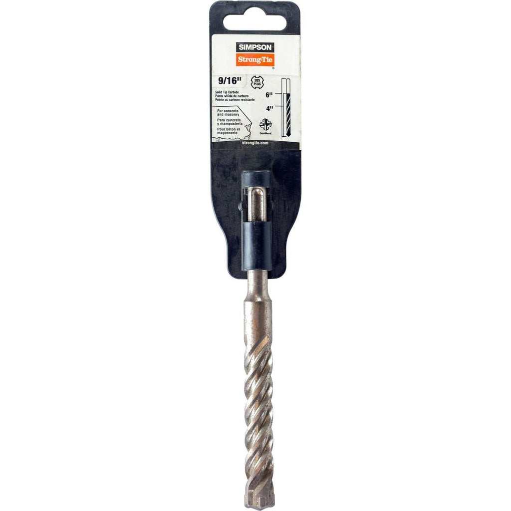Simpson Strong-Tie MDPL05606S 9/16-in. x 6-in. SDS-plus Shank Solid-Tip Carbide Drill Bit