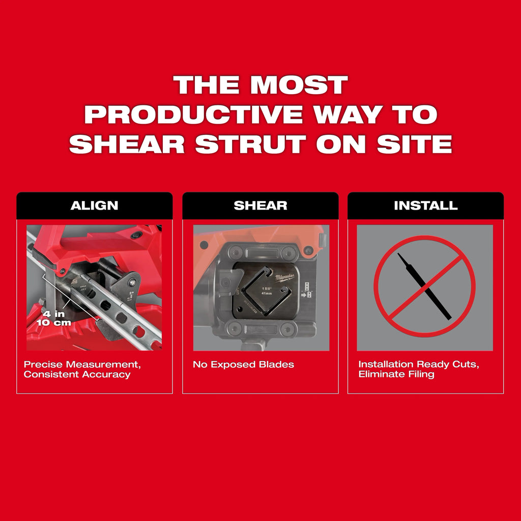 Milwaukee M18 FORCE LOGIC Single Channel Strut Shear (2933-20)