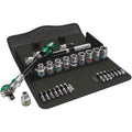 Wera 8100 Sc 6 Zyklop Speed Ratchet Set, 1/2-in. Drive, Metric, 28-Pieces