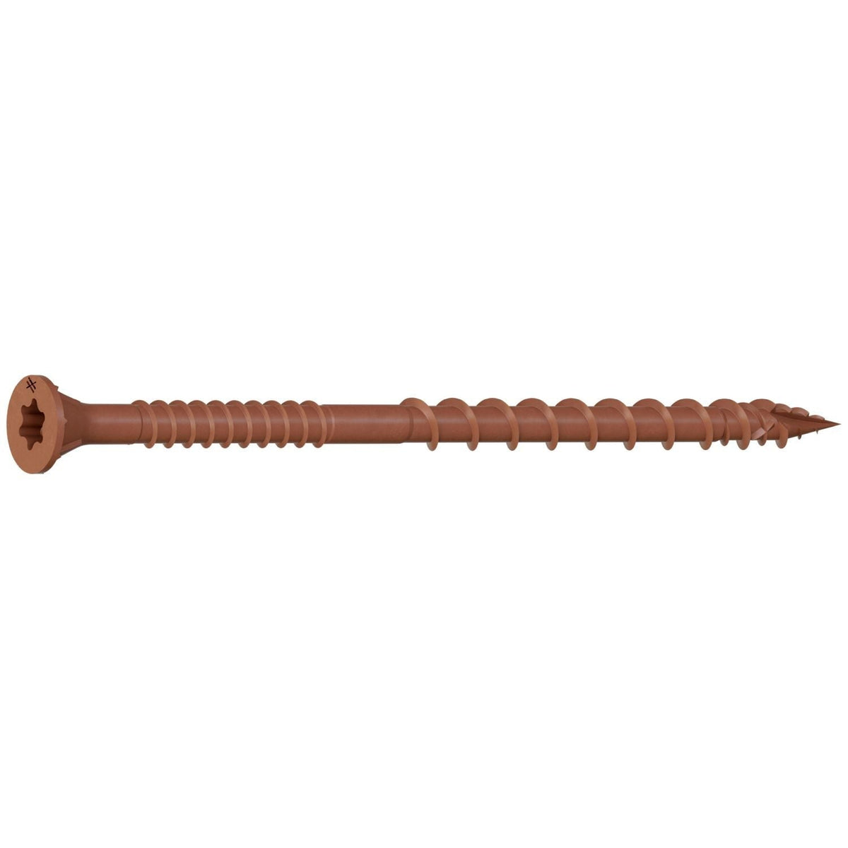 Simpson Strong-Tie DSVR312MB Deck-Drive DSV WOOD Screw, #10 x 3-1/2-in. T-25, Flat Head, Quik Guard, Red, 1000-Pack