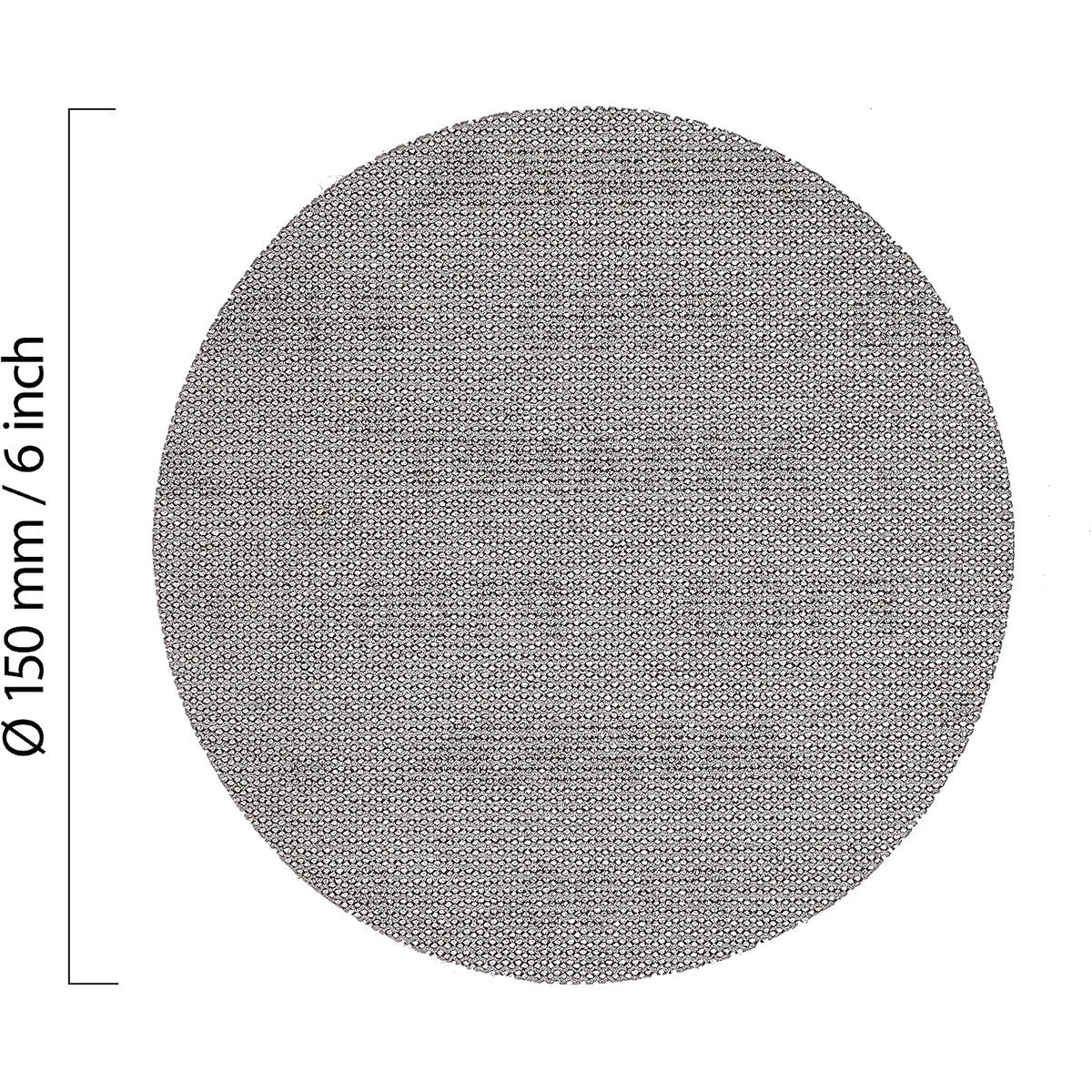 Mirka Abranet 6-in. P100 Hook and Loop Sanding Discs, 10-Pack Dust-Free Mesh Abrasive (9A-241-100RP)