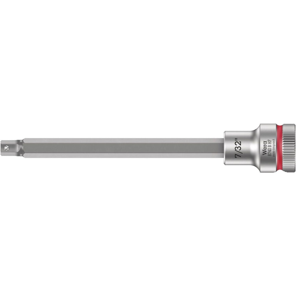 Wera 8740 B Hf Zyklop Bit Socket With Holding Function, 3/8-in. Drive, 7/32-in.x107-mm.