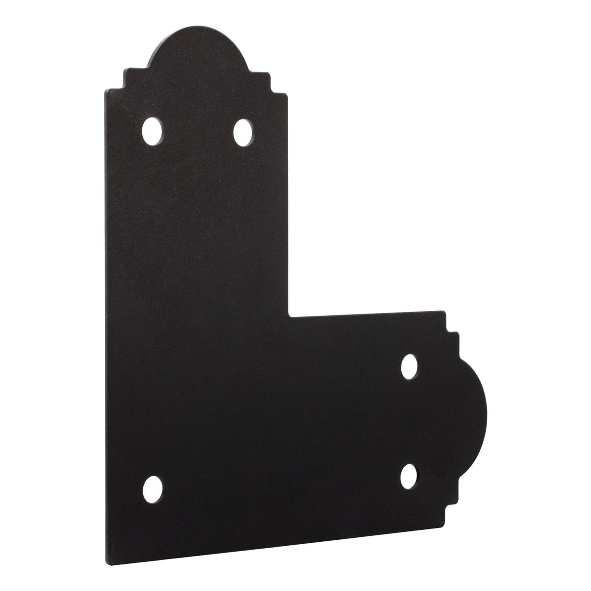 Simpson Strong-Tie APL6 Outdoor Accents Mission Collection ZMAX, Black Powder-Coated L Strap for 6x6