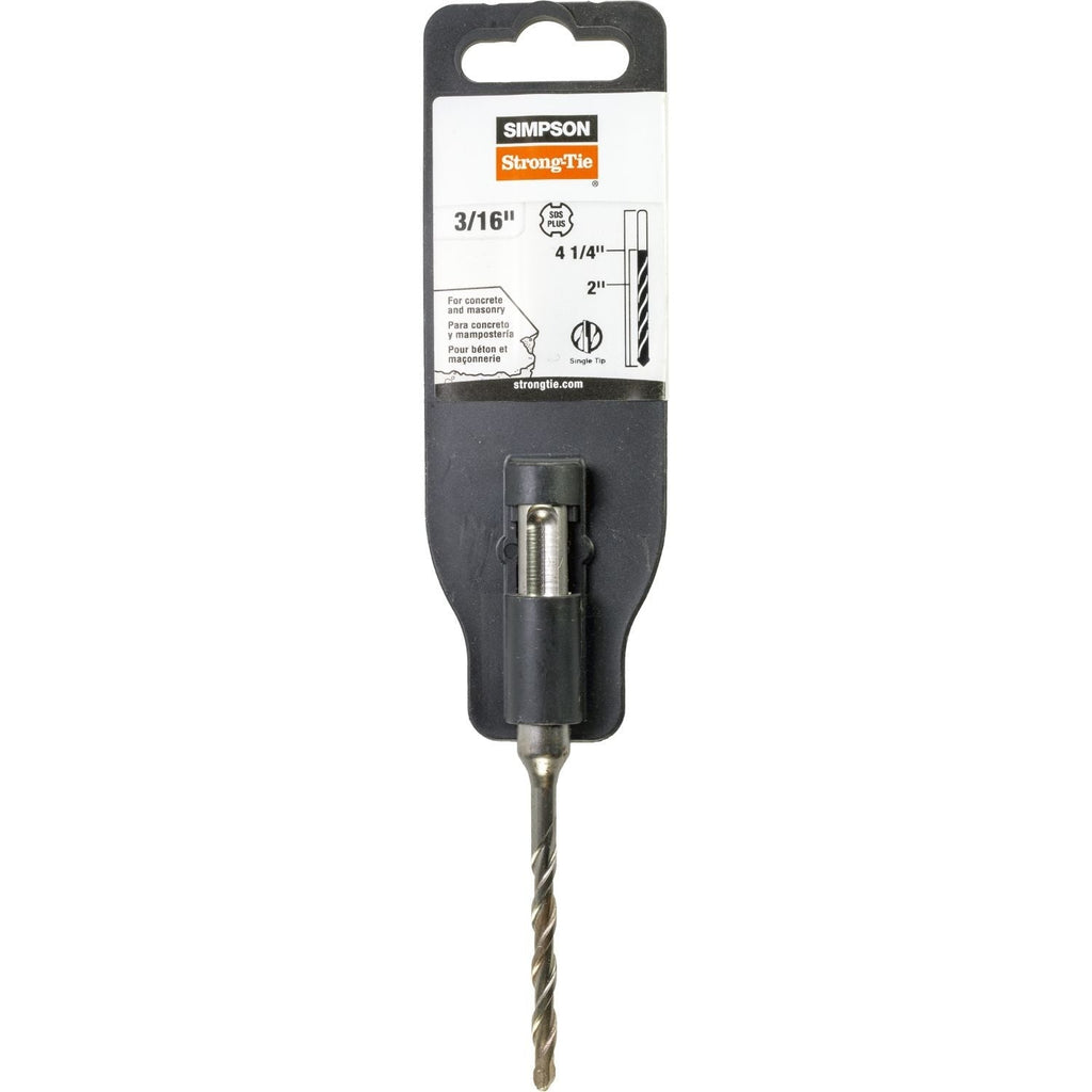 Simpson Strong-Tie MDPL01804 3/16-in. x 4-1/4-in. SDS-plus Shank Drill Bit
