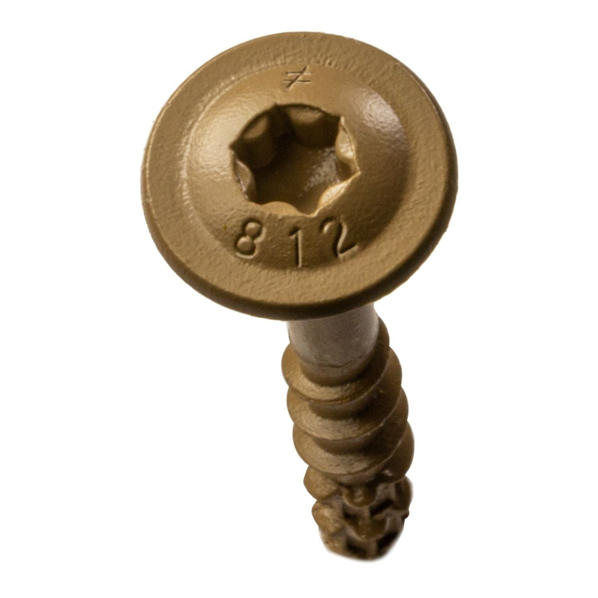 Simpson Strong-Tie CBT08114R300 Wafer-Head Construction Screw, #8 x 1-1/4-in. T20, Quik Guard, Tan, 300-Pack