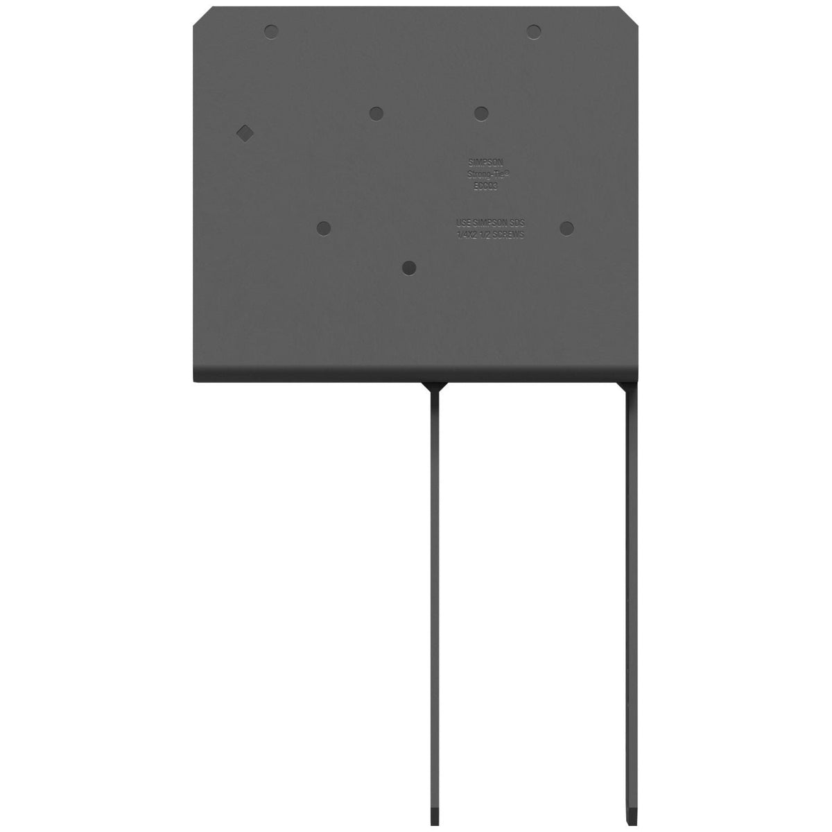 Simpson Strong-Tie ECCQ3-4SDS2.5 ECCQ End Column Cap for 3-1/8-in. Beam, 4x Post, with Strong-Drive SDS Screws