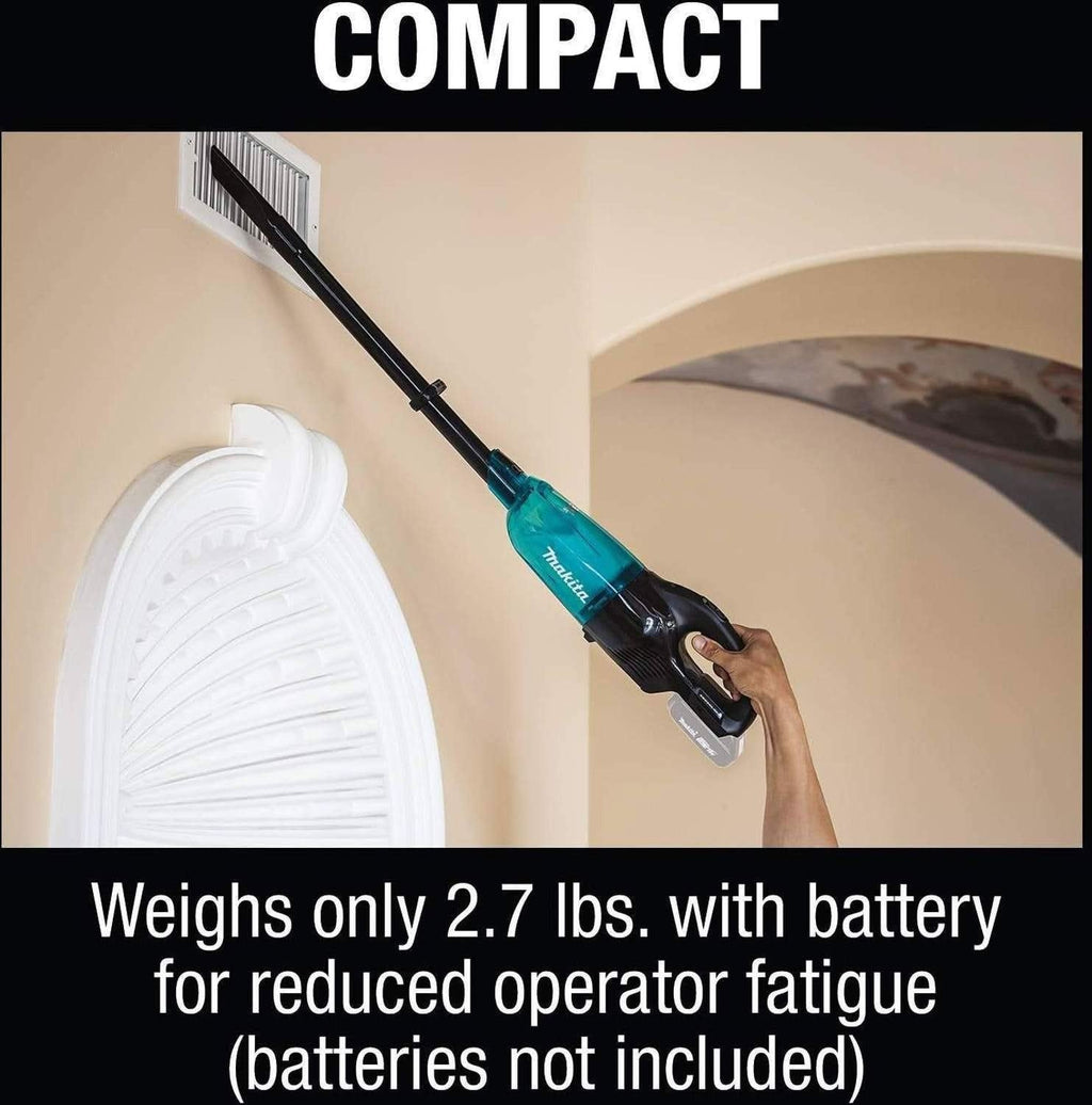 Makita XLC03ZBX4 18V LXT Lithium-Ion Brushless Compact Cordless Vacuum, Trigger w/ Lock, Tool Only