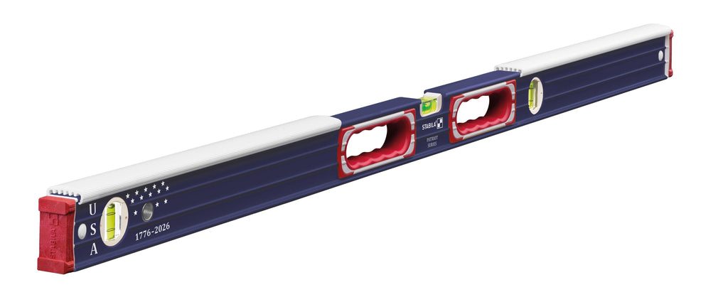 Stabila Limited Edition Patriotic Type 196 Heavy Duty Mason 24-in. and 48-in. Level Set (36250)