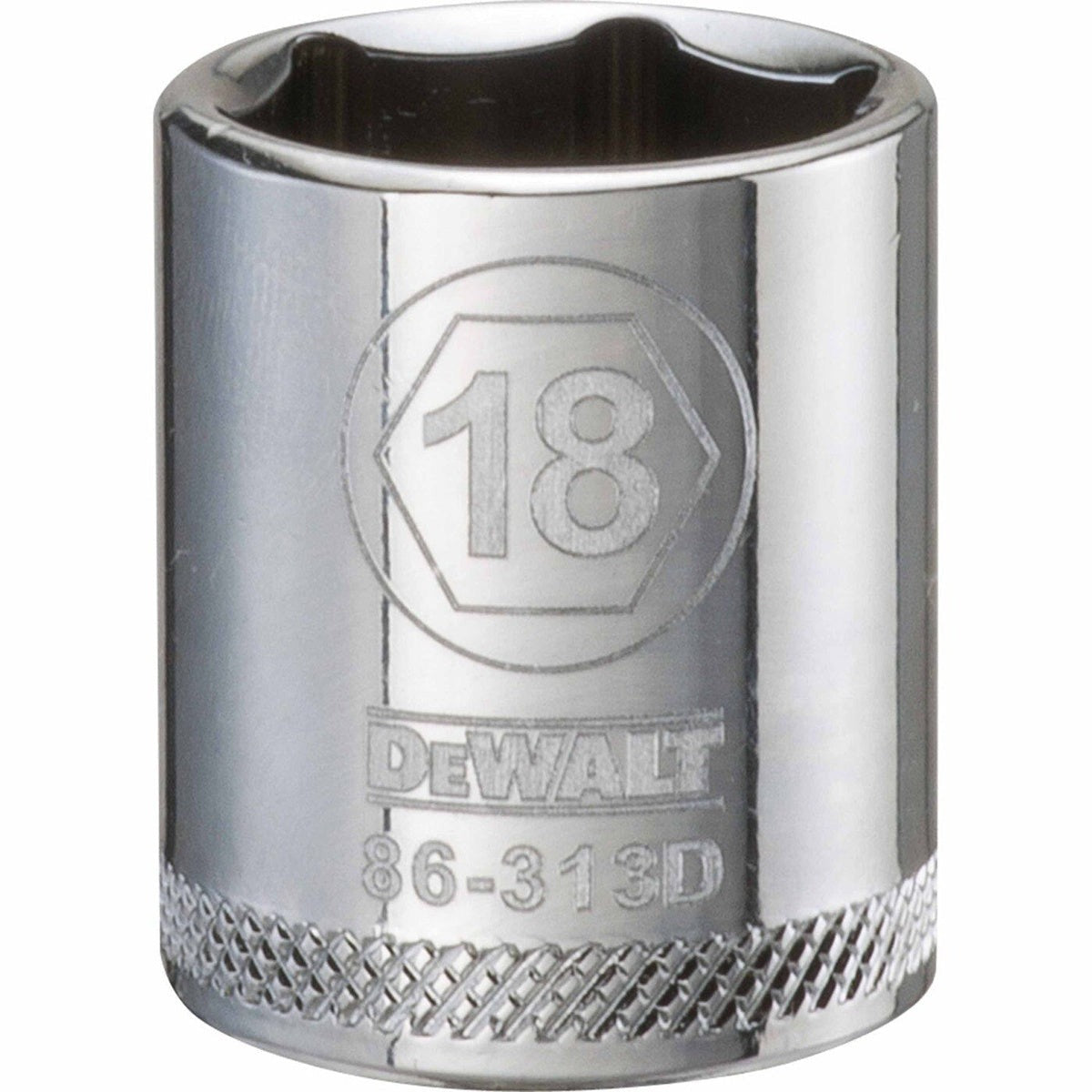 DEWALT 3/8-in. Drive 18 mm 6-Point Socket, Single Piece (DWMT86313OSP)