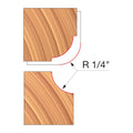 Freud UP132-IC 3-9/16" x 3/4" x 1-1/4" Combination Convex & Concave Cutters