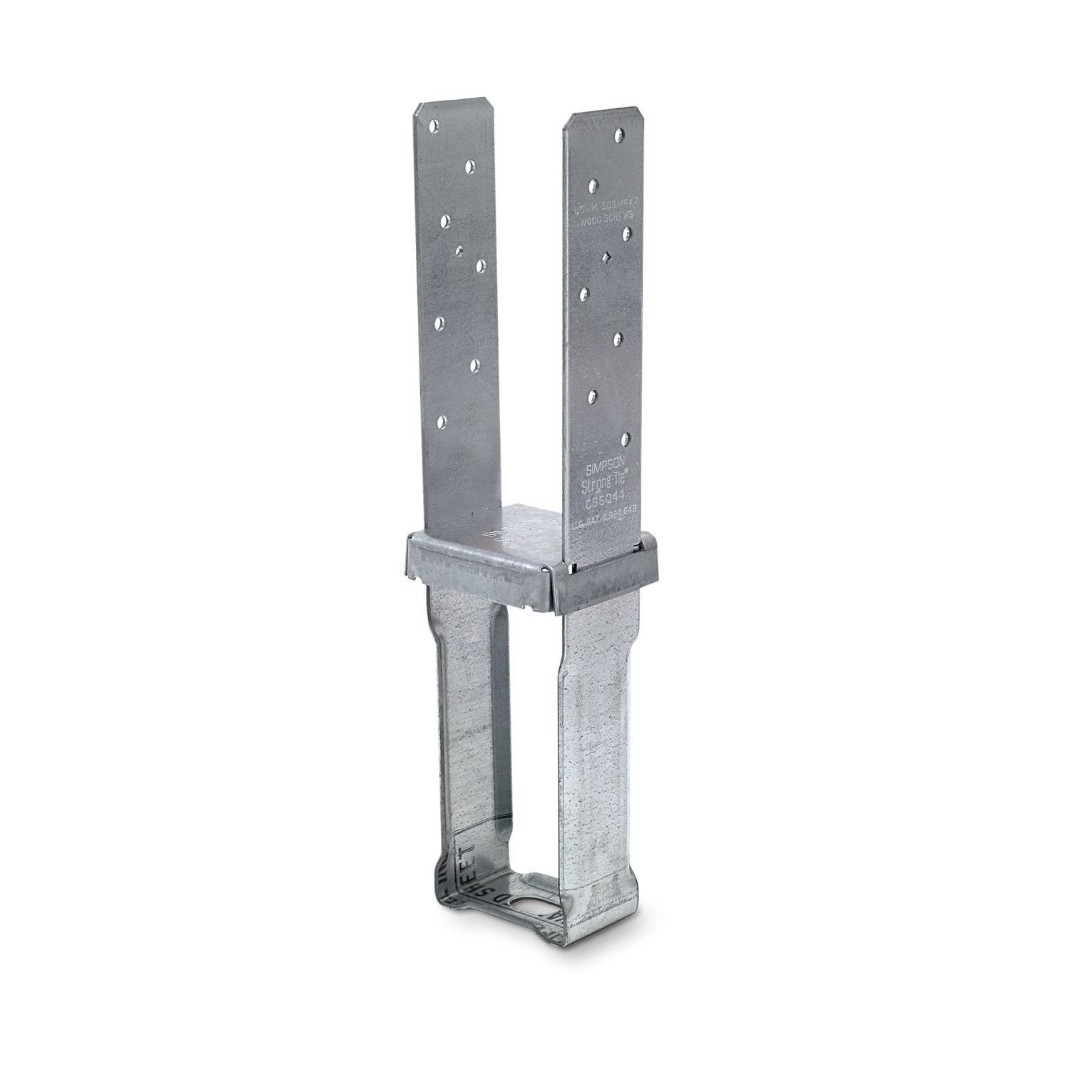 Simpson Strong-Tie CBSQ44-SDS2 CBSQ Galvanized Standoff Column Base for 4x4 with SDS Screws