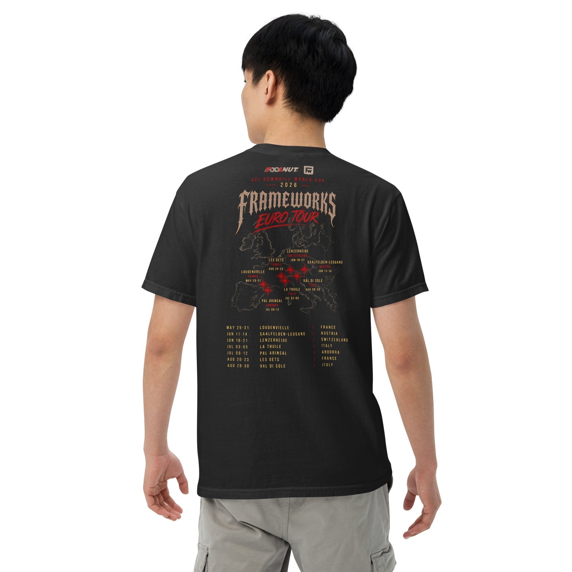 Downhill MTB World Cup - European Tour - Tool Nut Frameworks Team T-Shirt
