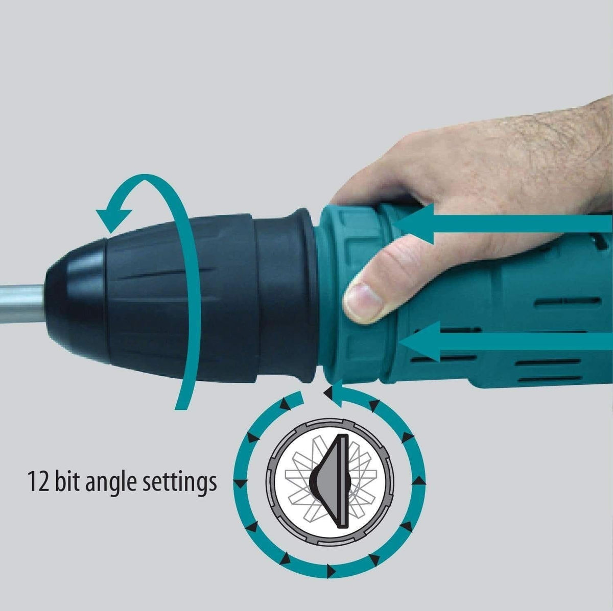 Makita HM1214CX 27 lb. SDS-MAX AVT Demolition Hammer, and 1" Rotary Hammer