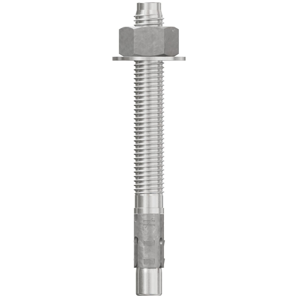 Simpson Strong-Tie STB2-62600S6F20 Strong-Bolt 2, 5/8-in. x 6-in. Type 316 Stainless-Steel Wedge Anchor, Fully Assembled, 20-Pack