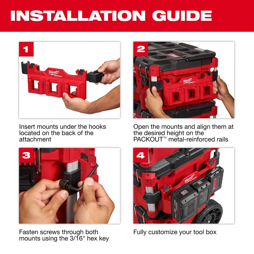 Milwaukee 48-22-8612 PACKOUT Tool Box Accessory Case Attachment
