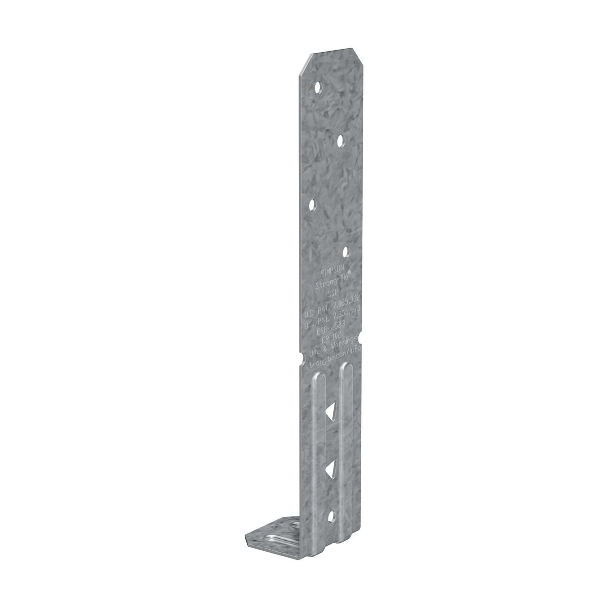 Simpson Strong-Tie SSPZ SSP 18-Gauge ZMAX Galvanized Single Stud Plate