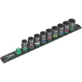 Wera Magnetic Socket Rail C Impaktor 1 Socket Set, 1/2-in. Drive, 9-Pieces