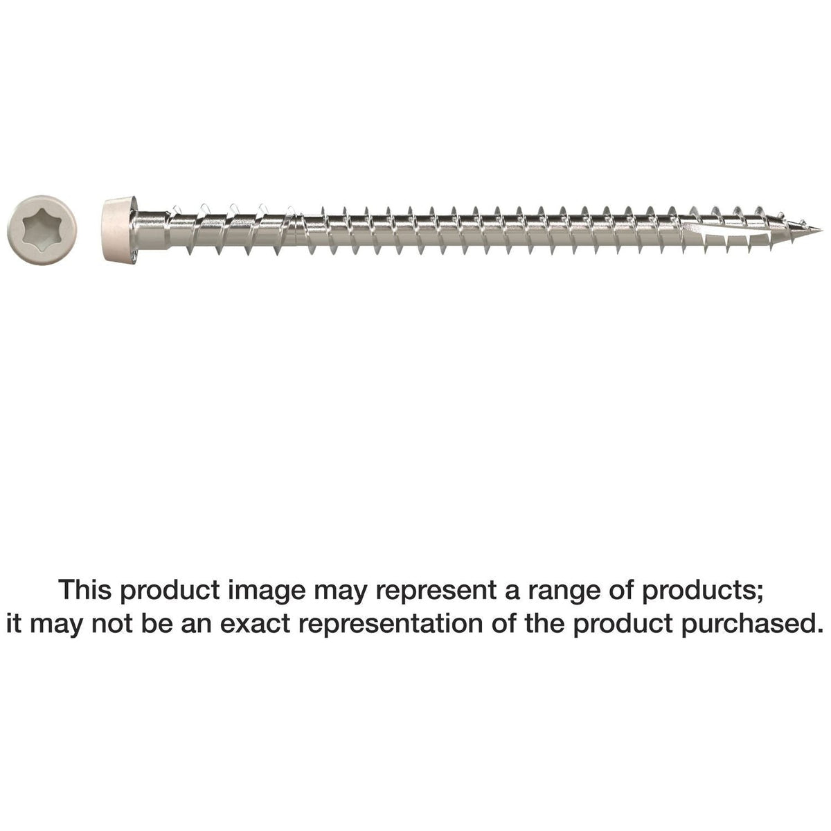 Simpson Strong-Tie DCU234MB305GR05 Deck-Drive DCU COMPOSITE Screw, #10 x 2-3/4-in. T20, Type 305, Gray 05, 1750-Pack